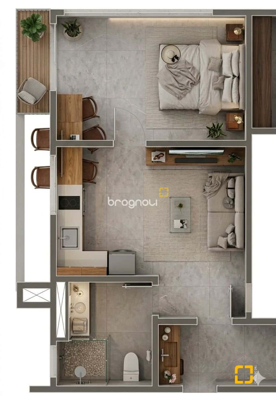 BROGNOLI VENDE - APARTAEMNTO 1 DORMITÓRIO NA ENTRADA DE SANTO ANTÔNIO DE LISBOA — foto principal