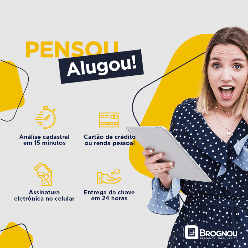 Aluguel com Chave na Mão em 24hrs – Pensou, Alugou!