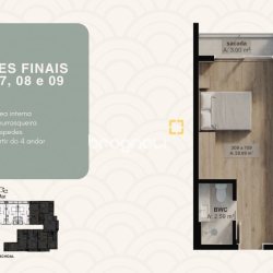Studio com 28m², 1 quarto (sendo 1 suíte), no bairro Canasvieiras em Florianópolis