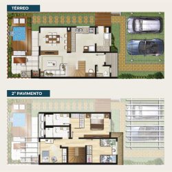 Planta 03 - 3 dorm 96,76m²