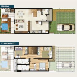Planta 02 - 3 dorm 95,90m²