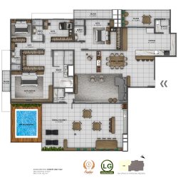 PLANTA APARTAMENTO COBERTURA 1402