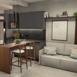 Loft com 42m², 1 quarto (sendo 1 suíte), 1 garagem, no bairro Novo Campeche em Florianópolis