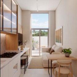 Apartamentos com 33m², 1 quarto, no bairro Cachoeira Do Bom Jesus em Florianópolis