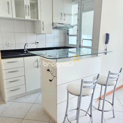 Apartamento com 49m², 1 quarto, 1 garagem, no bairro Itacorubi em Florianópolis