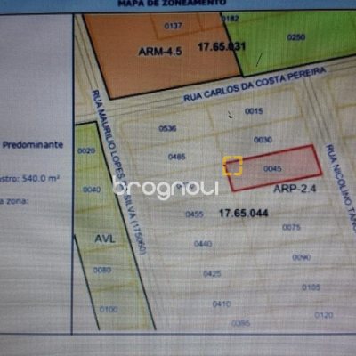 Terreno com 540m², no bairro Praia Brava em Florianópolis
