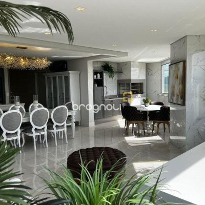 Cobertura com 240m², 3 quartos (sendo 3 suítes), 3 garagens, no bairro Centro em Biguaçu