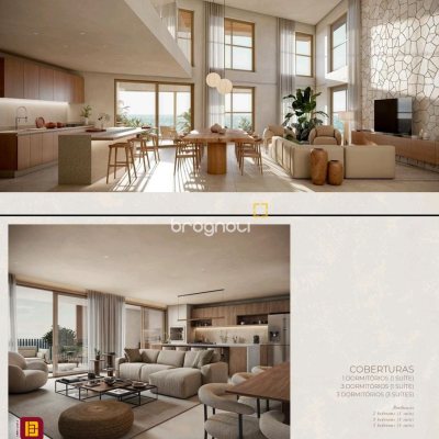 Studio com 56m², 1 quarto (sendo 1 suíte), 1 garagem, no bairro Novo Campeche em Florianópolis