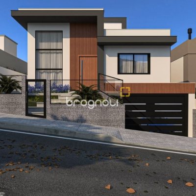 Casa com 300m², 3 quartos (sendo 2 suítes), 2 garagens, no bairro Pedra Branca em Palhoça