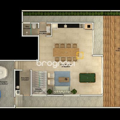 Casa com 300m², 3 quartos (sendo 2 suítes), 2 garagens, no bairro Pedra Branca em Palhoça