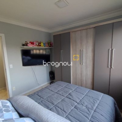 Apartamento com 61m², 2 quartos, 1 garagem, no bairro Potecas em São José
