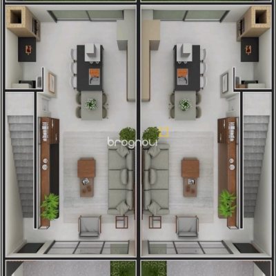 Casa com 97m², 3 quartos (sendo 1 suíte), 1 garagem, no bairro Forquilhas em São José