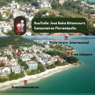 Pousada / Hotel com 490m², 13 quartos (sendo 3 suítes), 2 garagens, no bairro Canasvieiras em Florianópolis