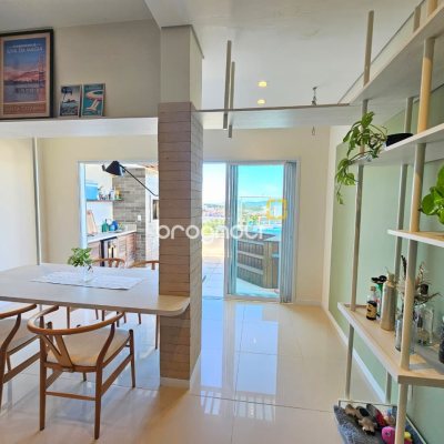 Cobertura com 142m², 3 quartos (sendo 1 suíte), 3 garagens, no bairro Campeche em Florianópolis
