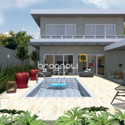 Casa de Condomínio com 280m², 4 quartos (sendo 4 suítes), 2 garagens, no bairro Vargem Pequena em Florianópolis