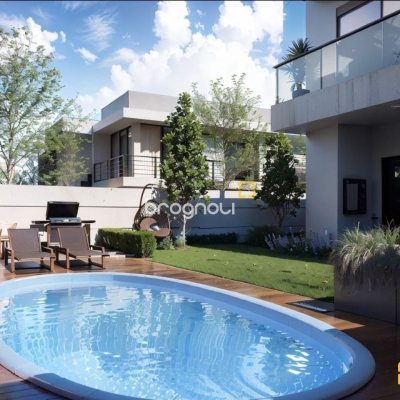 Casa de Condomínio com 138m², 2 quartos (sendo 1 suíte), 2 garagens, no bairro Cachoeira do Bom Jesus em Florianópolis