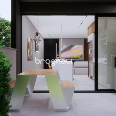 Casa com 142m², 3 quartos (sendo 1 suíte), 2 garagens, no bairro Forquilhinha em São José