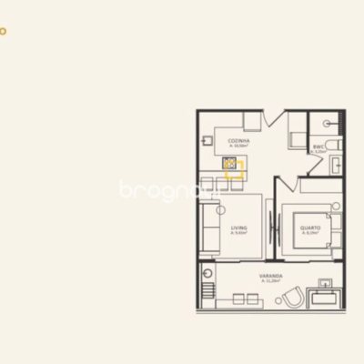 Apartamento com 45m², 1 quarto, 1 garagem, no bairro Morro das Pedras em Florianópolis