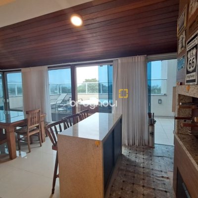 Cobertura com 166m², 3 quartos (sendo 1 suíte), 2 garagens, no bairro Campeche em Florianópolis