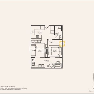 Apartamento com 45m², 1 quarto, 1 garagem, no bairro Morro das Pedras em Florianópolis