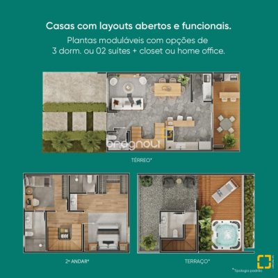 Casa com 151m², 3 quartos (sendo 1 suíte), 1 garagem, no bairro Vargem Grande em Florianópolis