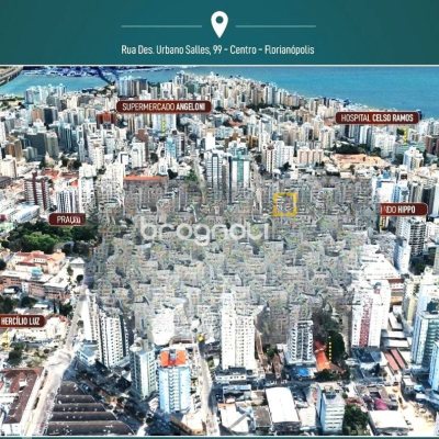 Apartamento com 107m², 3 quartos (sendo 1 suíte), 2 garagens, no bairro Centro em Florianópolis