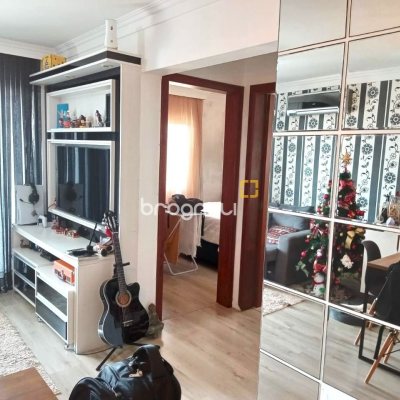 Apartamento com 52m², 2 quartos, 1 garagem, no bairro Potecas em São José
