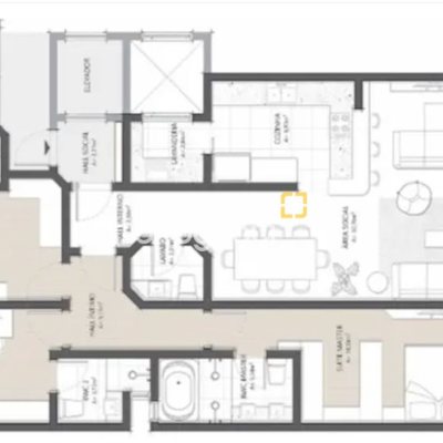 Apartamento com 133m², 3 quartos (sendo 3 suítes), 2 garagens, no bairro João Paulo em Florianópolis