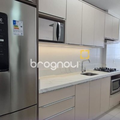 Apartamento com 68m², 2 quartos (sendo 1 suíte), no bairro Rio Caveiras em Biguaçu