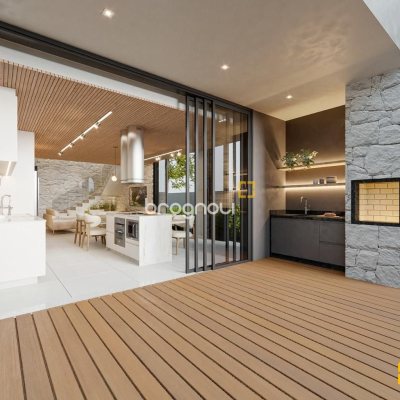 Casa com 330m², 4 quartos (sendo 4 suítes), 2 garagens, no bairro Rio Tavares em Florianópolis