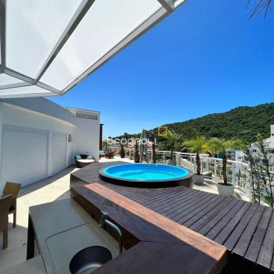 Cobertura com 318m², 4 quartos (sendo 4 suítes), 3 garagens, no bairro Cachoeira do Bom Jesus em Florianópolis