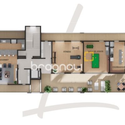 Loft com 37m², 1 quarto (sendo 1 suíte), 1 garagem, no bairro Pantanal em Florianópolis