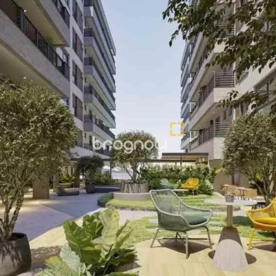 Apartamento com 80m², 2 quartos (sendo 2 suítes), 1 garagem, no bairro Praia Comprida em São José