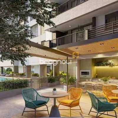 Apartamento com 80m², 2 quartos (sendo 2 suítes), 1 garagem, no bairro Praia Comprida em São José