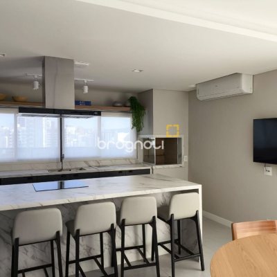 Apartamento com 69m², 2 quartos (sendo 2 suítes), 2 garagens, no bairro Centro em Florianópolis