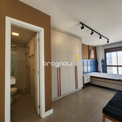 Apartamento com 60m², 1 quarto (sendo 1 suíte), 1 garagem, no bairro Carvoeira em Florianópolis