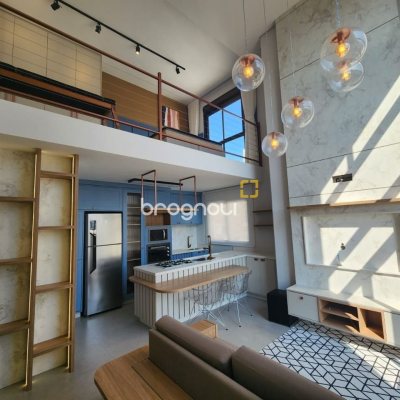 Apartamento com 60m², 1 quarto (sendo 1 suíte), 1 garagem, no bairro Carvoeira em Florianópolis