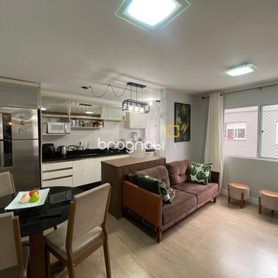 Apartamento com 55m², 2 quartos, 1 garagem, no bairro Potecas em São José