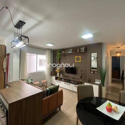 Apartamento com 55m², 2 quartos, 1 garagem, no bairro Potecas em São José