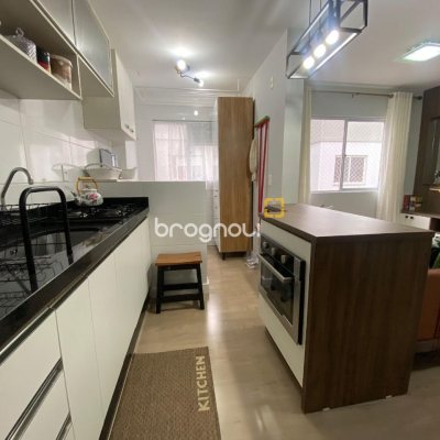 Apartamento com 55m², 2 quartos, 1 garagem, no bairro Potecas em São José