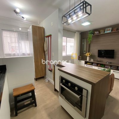 Apartamento com 55m², 2 quartos, 1 garagem, no bairro Potecas em São José
