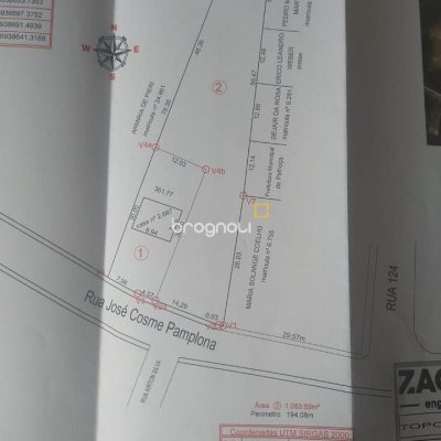 Terreno com 1451m², no bairro Bela Vista em Palhoça