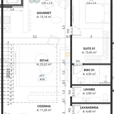 Apartamento com 148m², 3 quartos (sendo 3 suítes), 2 garagens, no bairro Campeche em Florianópolis