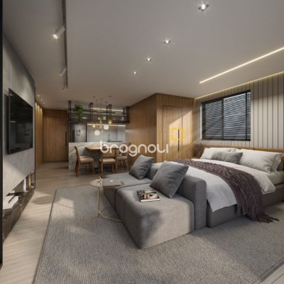 Studio com 53m², 1 quarto, no bairro Kobrasol em São José