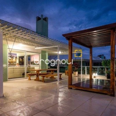 Cobertura com 265m², 3 quartos (sendo 3 suítes), 2 garagens, no bairro Cachoeira do Bom Jesus em Florianópolis