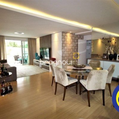 Apartamento com 168m², 4 quartos (sendo 3 suítes), 2 garagens, no bairro Cacupé em Florianópolis