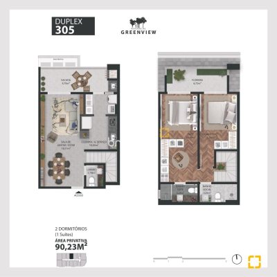 Apartamento com 109m², 2 quartos (sendo 1 suíte), 1 garagem, no bairro Ingleses em Florianópolis