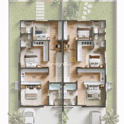 Casa com 143m², 3 quartos (sendo 3 suítes), 2 garagens, no bairro Cachoeira do Bom Jesus em Florianópolis