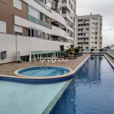 Apartamento com 93m², 3 quartos (sendo 1 suíte), 1 garagem, no bairro Barreiros em São José
