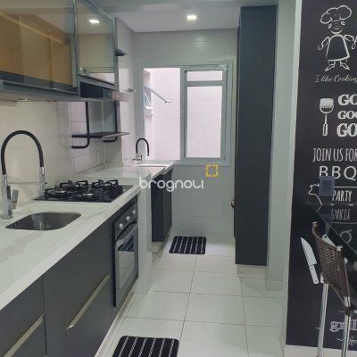 Apartamento com 63m², 2 quartos, 1 garagem, no bairro Serraria em São José